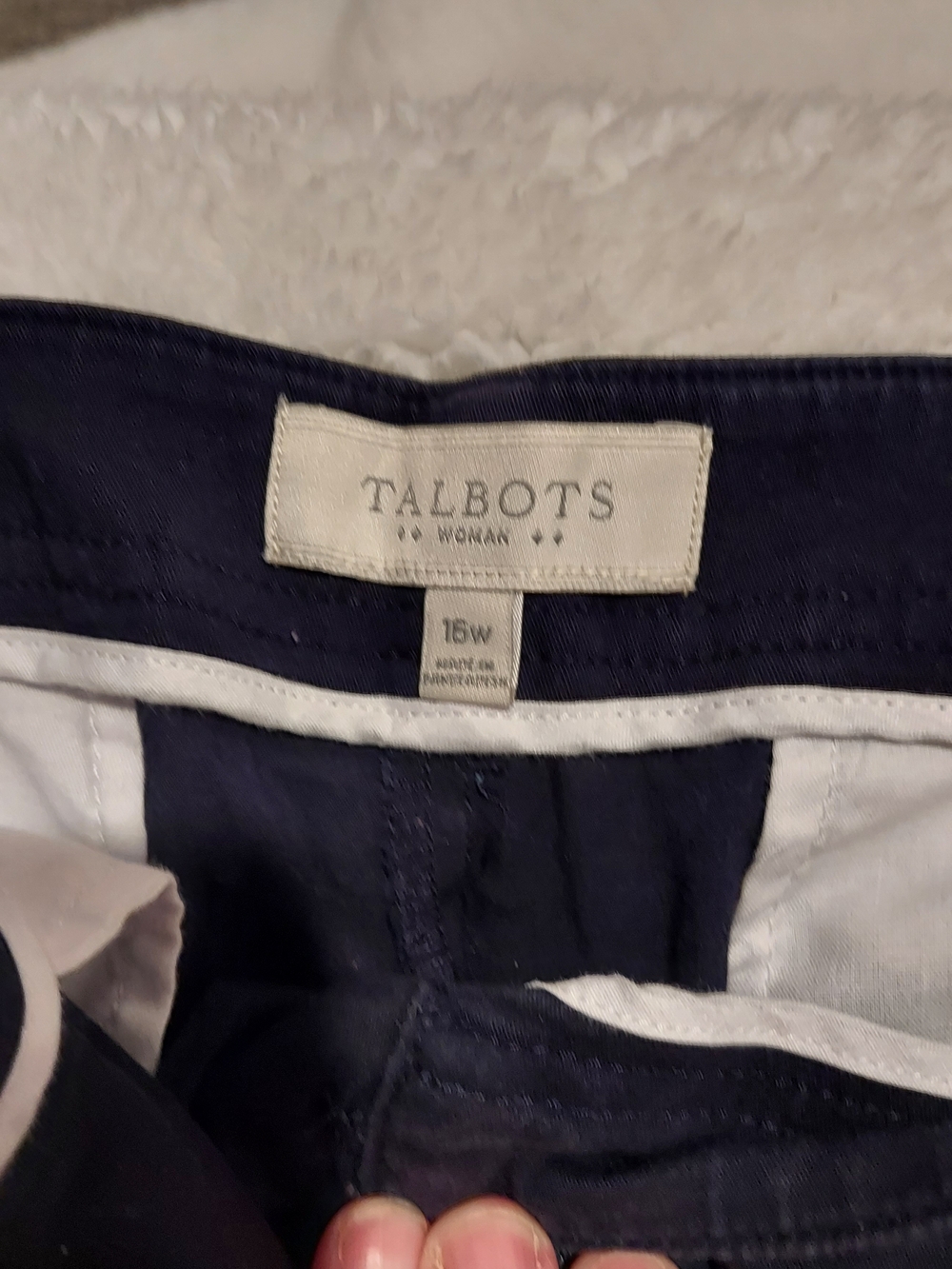 Talbots Women's Navy Shorts - Classic Everyday Fit